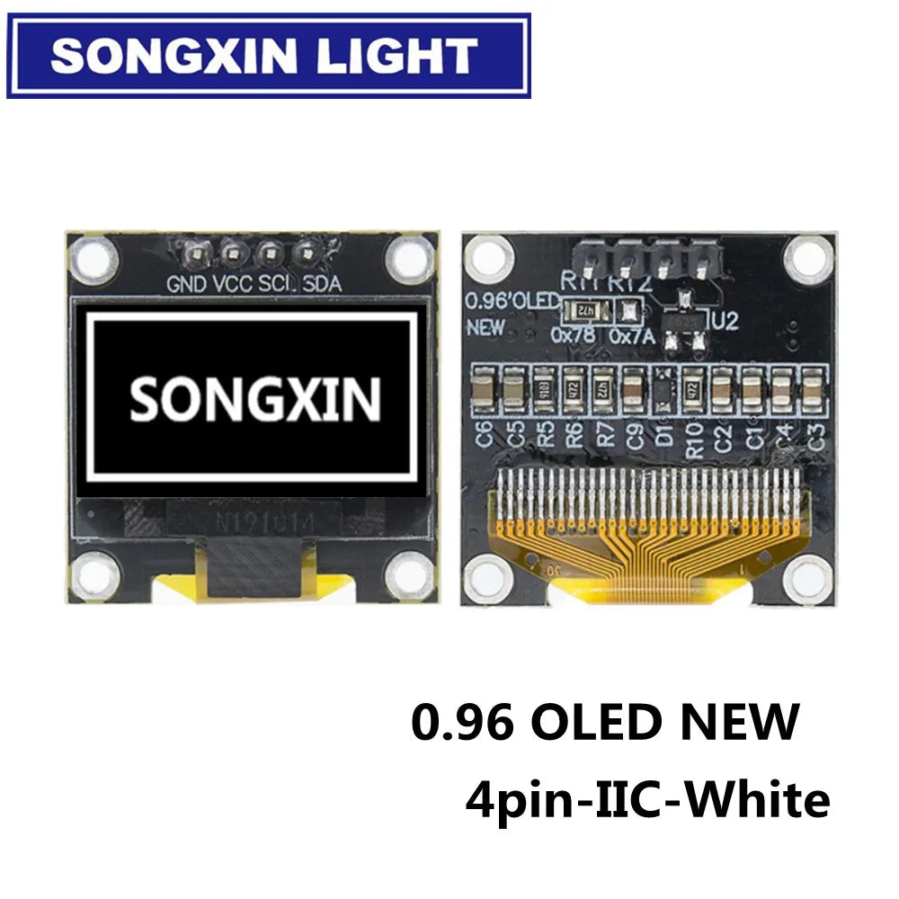 New product 0.96 inch OLED IIC White/YELLOW BLUE/BLUE 12864 OLED Display Module I2C SSD1306 LCD Screen Board for Arduino