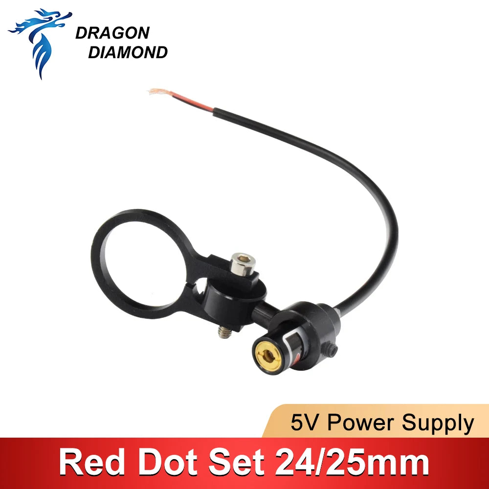 Diode Module Red Dot Set Positioning DC 5V for DIY Co2 Laser Engraving Cutting Head