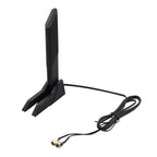 Tri-Band WiFi 6E Antenna 12dBi RP-SMA Magnetic Base for ASUS ROG GIGABYTE Gaming Motherboard 2.4/5.8/6GHz