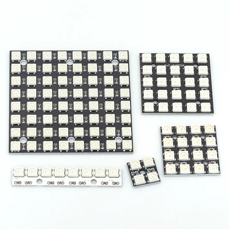 5V 1Bit 3 4Bit 7 8Bit 9 12Bit 16Bit 24Bit 32Bit 64 Bits WS2812 5050 RGB LED Ring Lamp Light + Integrated Drivers For Arduino Diy