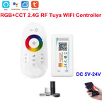 DC5-24V Tuya Wifi Wireless LED Controller Support iOs Android APP Alexa Google Voice Control for DIM CCT RGB RGBW RGBCCT Strip