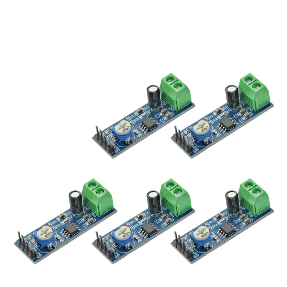 1/5/10/20pcs LM386 Audio Power Amplifier Module 200 Times Gain Amplifier Board Mono Power Amplifier 5V-12V Input