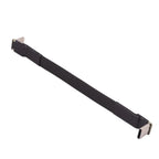 USB 2.0 Type C Ribbon Flat Cable Shielded Extension FPC Cable USB 2.0 USB-C 90 Degree Up/Down Angled Connectors 5CM-3M For TV PC