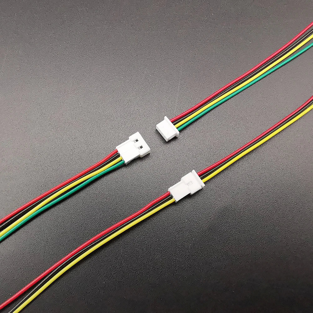 10Pairs Mini Micro JST 1.25 Connector Pitch 1.25mm 2/3/4/5/6Pin Male Female Plug Connector with Cables Wire Length 10CM 15CM