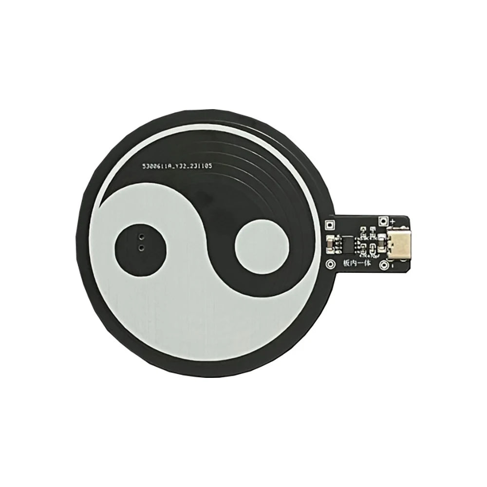 0~35mm Wireless Power Supply Transmitter Coil Induction Integration TYPE-C USB DC 5V + 5pcs Receiver Led Lamp