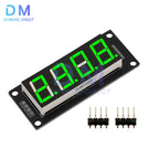 TM1637 LED Display Module for Arduino 4 Digit 7 Segment 0.56 inch Time Clock Indicator Tube Module Red Blue Green Yellow White