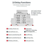 GEYA GRT8-M 16A Multifunction Timer Relay with 10 Function Choices AC DC 12V 24V 220V 230V Time Relay