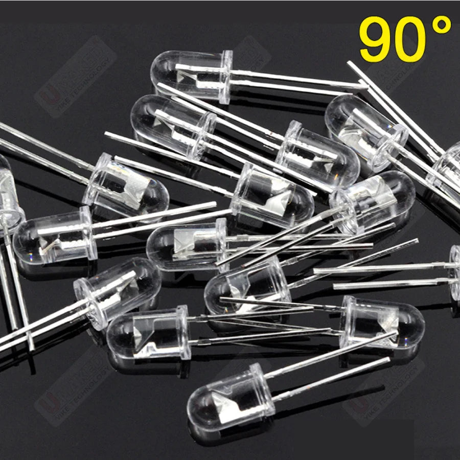 5mm 10mil IR LED Emitting Diodes 850nm 30/45/60/90 Degree Transmitter Emitter Infrared Phototransistor Photodiode Invisible DIP