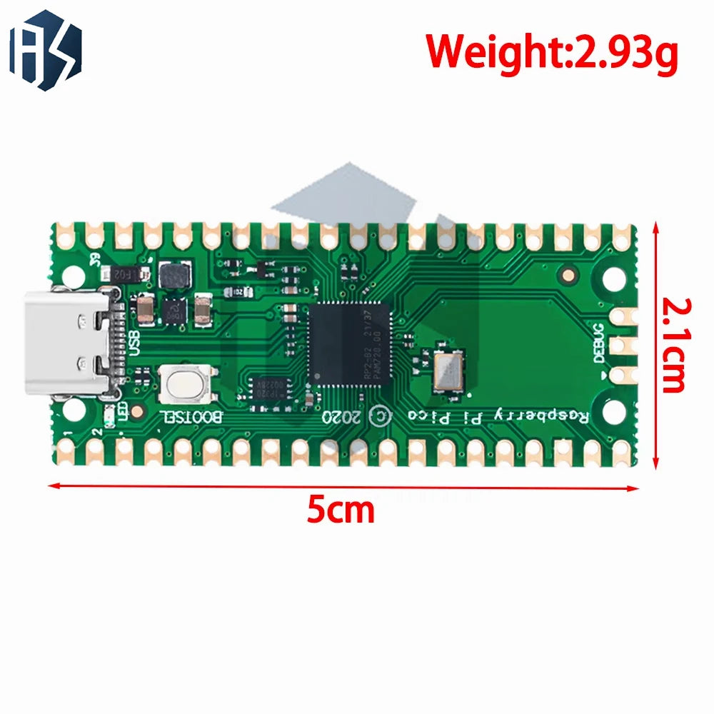 High-Performance Raspberry Pi Pico: RP2040 Microcontroller Board (Cortex-M0+ Dual-Core ARM Processor)