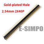 10pcs 2.0mm/2.54mm Pitch 1/2x40Pin Single/Double RowCrystal IC Socket Hole Round Male Female Pin Header Connector