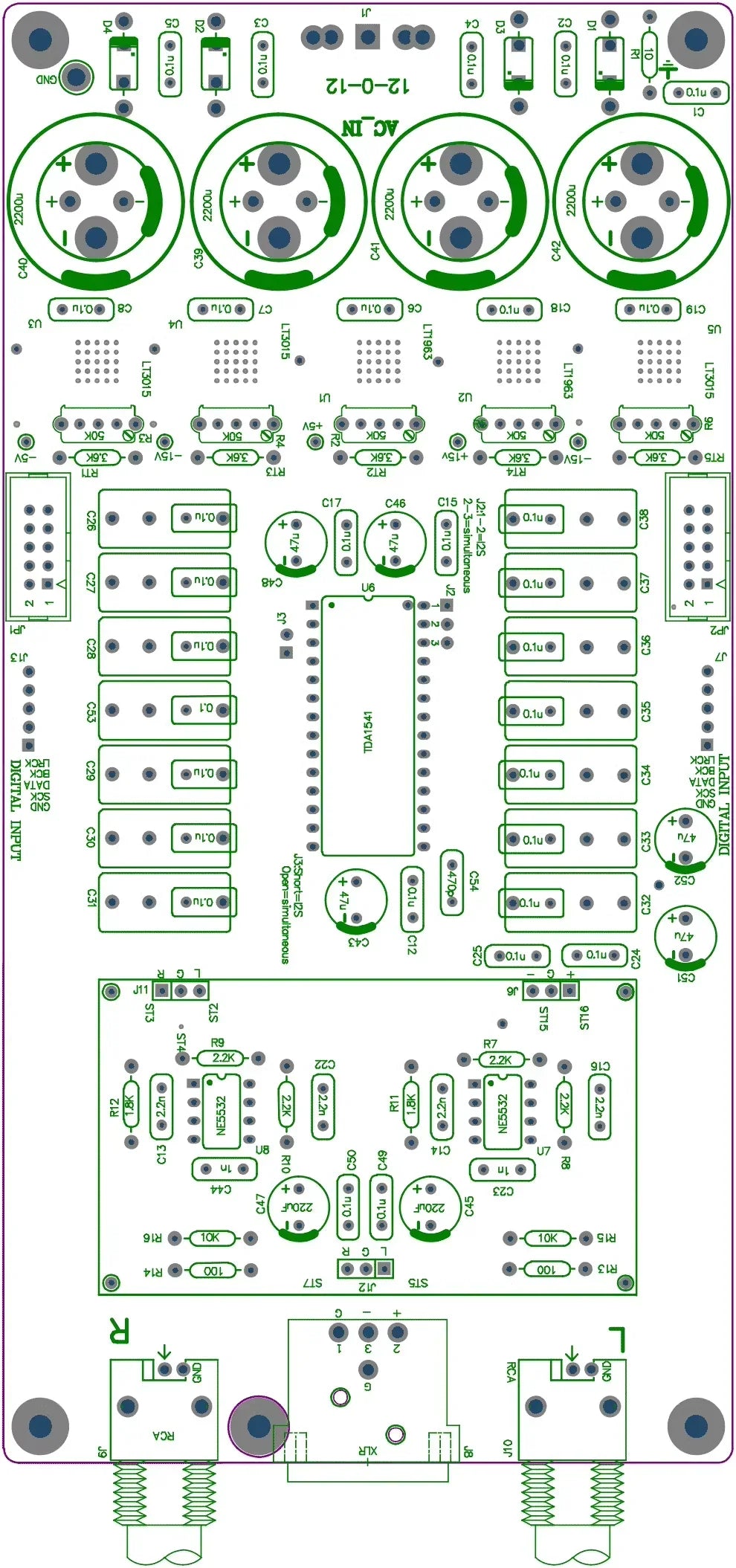 CDES TDA1541 DAC finished product customization (excluding TDA1541 chip)