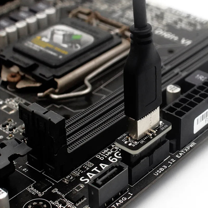 Type C USB3.1 Front Panel Socket USB 3.0 19 Pin to TYPE-E 20Pin Header Extension Adapter for ASUS Motherboard