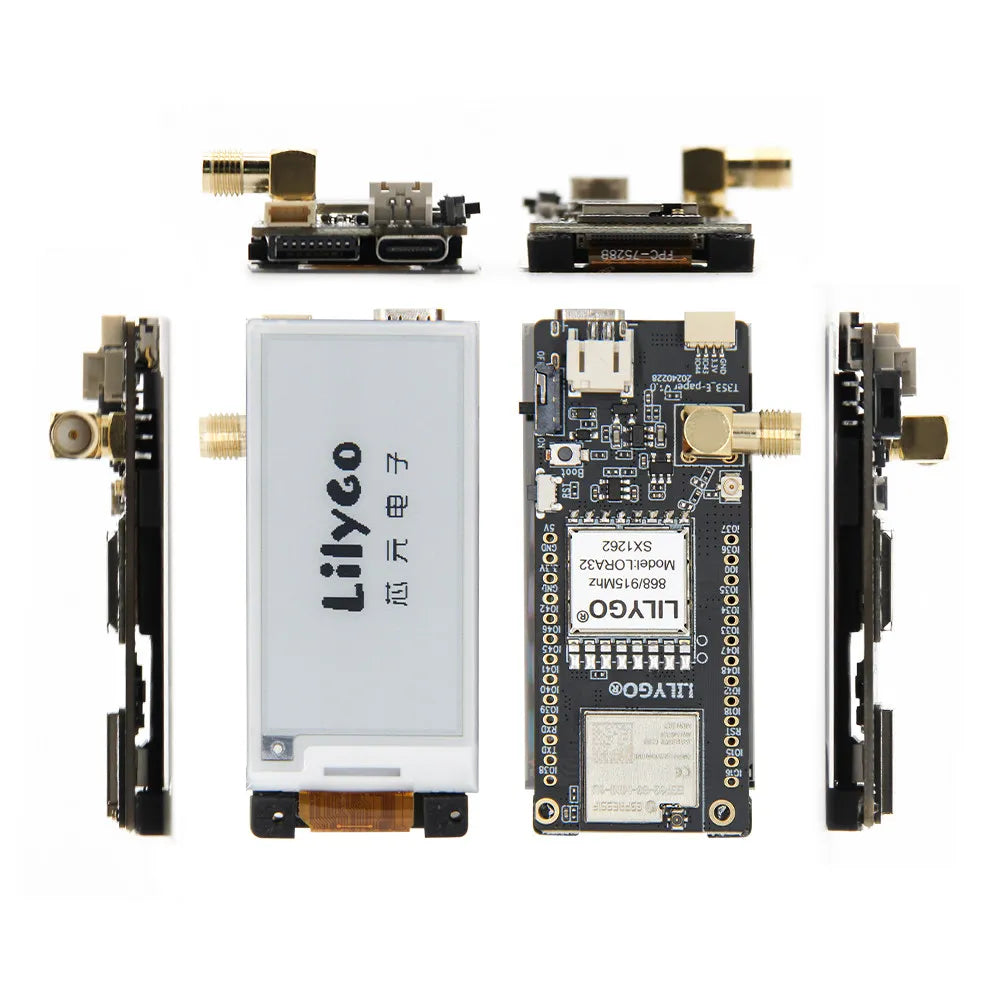 T3S3 E-Paper ESP32-S3 LoRa Development Board SX1280 SX1262 SX1276 2.4G 868MHz 915MHz Wireless Module 2.13 Inch Display