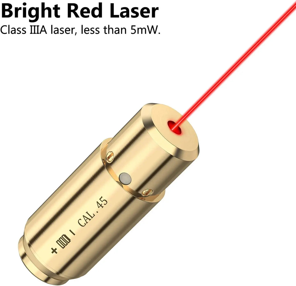 45ACP Laser Bore Sight  .45 Laser Cartridge 45 Laser Collimator Laser Boresighter