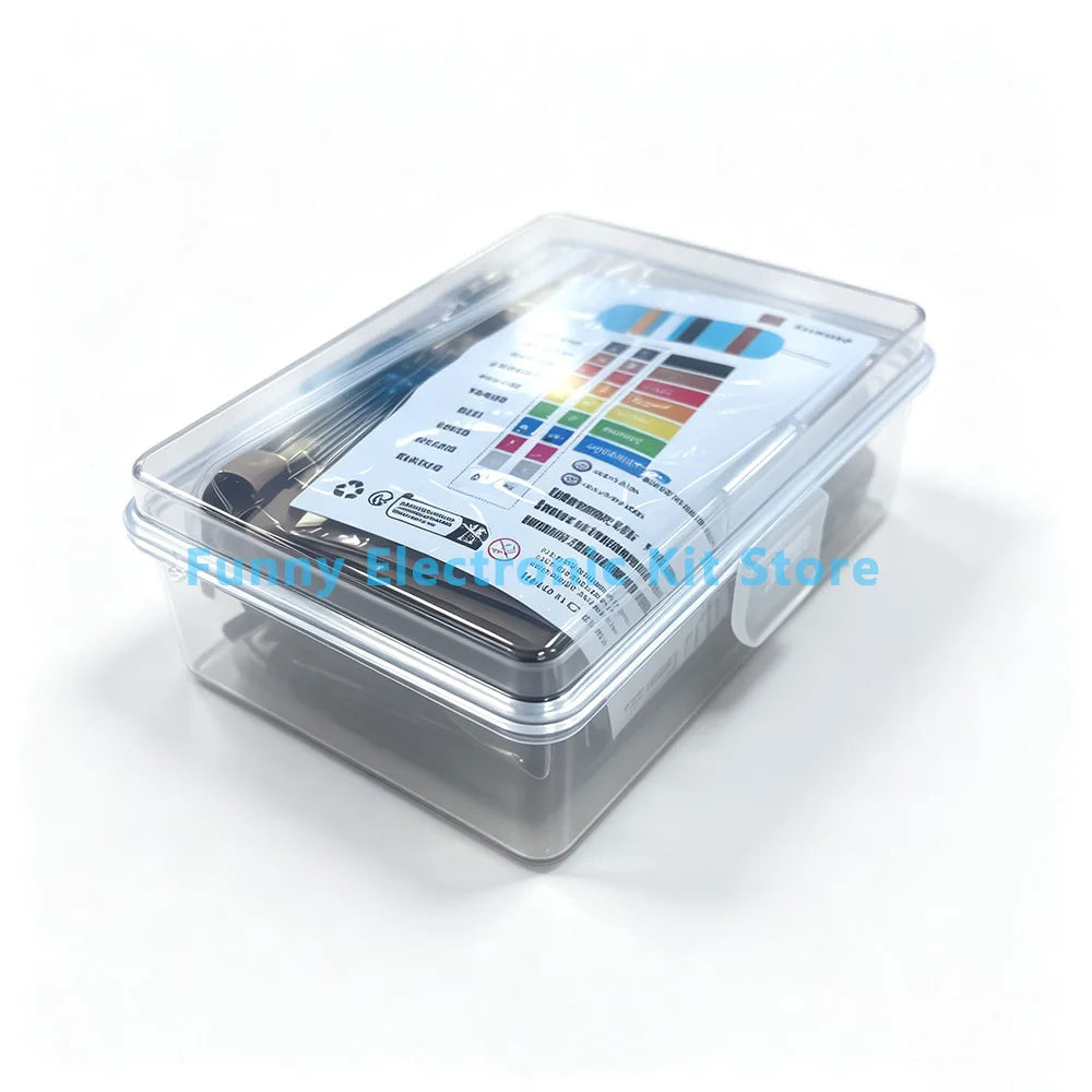 600Pcs Assorted Metal Film Resistor Kit 30 Values 1/4W 1ohm-10Mohm 1% Tolerance Resistance for Electronics Projects