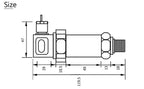 Factory Sale QDX50A 4-20mA RS485 Output SS304 Air Oil Water Pressure Sensor Transmitter 0-10V Fuel Pressure Transducer