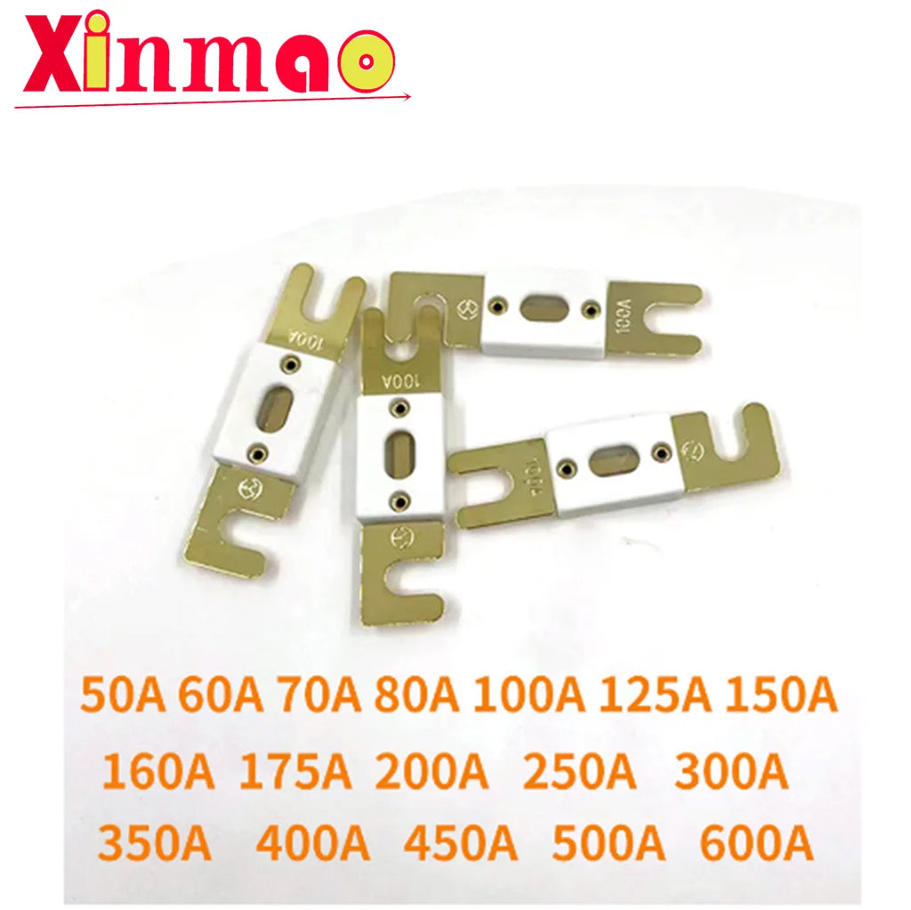 1pcs 72V High Current Car Fuse, White Ceramic Shell, Gold Fuse 500A 80V 400A 225A