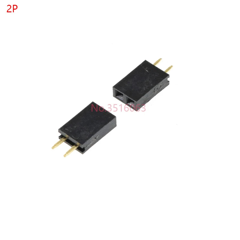 10PCS 2/3/4/5/6/7/8/10/12/16/20/40 Pin Single Row Straight Pin Female Header 2.54MM Pitch Connector Socket 2P/3P/4P/16P/20P/40P