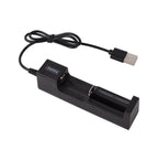 18650 26650 14500 Charger Universal 1 Slot Battery USB Charger Adapter LED Smart Chargering for Rechargeable Batteries Li-ion