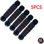 5Pcs RJ45 Docking Connector Ethernet Network Straight-through Waterproof IP67 Header Outdoor Broadband Network Cable Extender