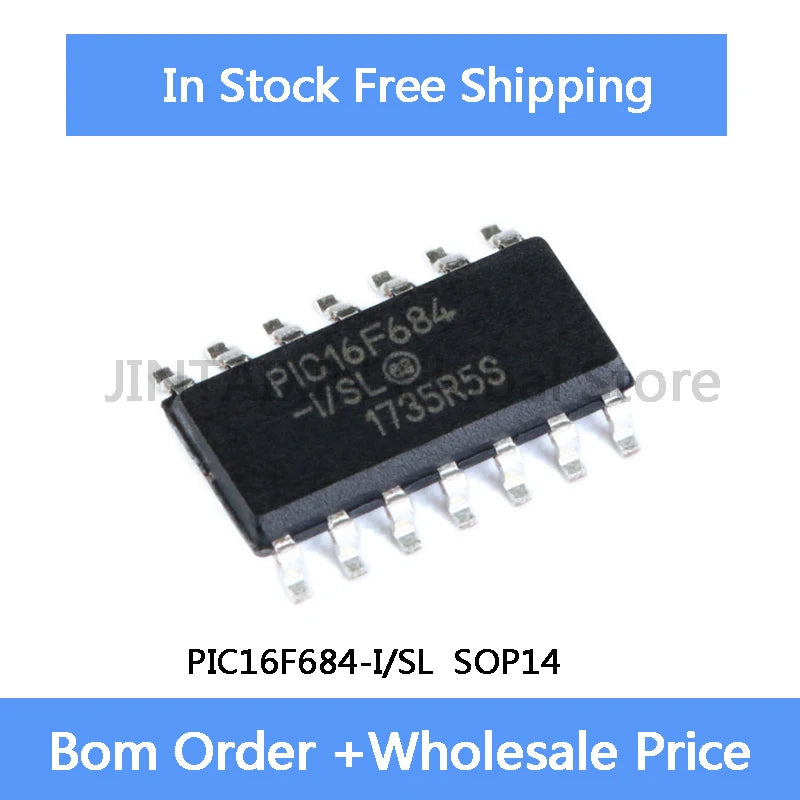 5pcs PIC16F684 -I SL PIC16F684-I SL SOP-14 IC Chip In Stock Wholesale