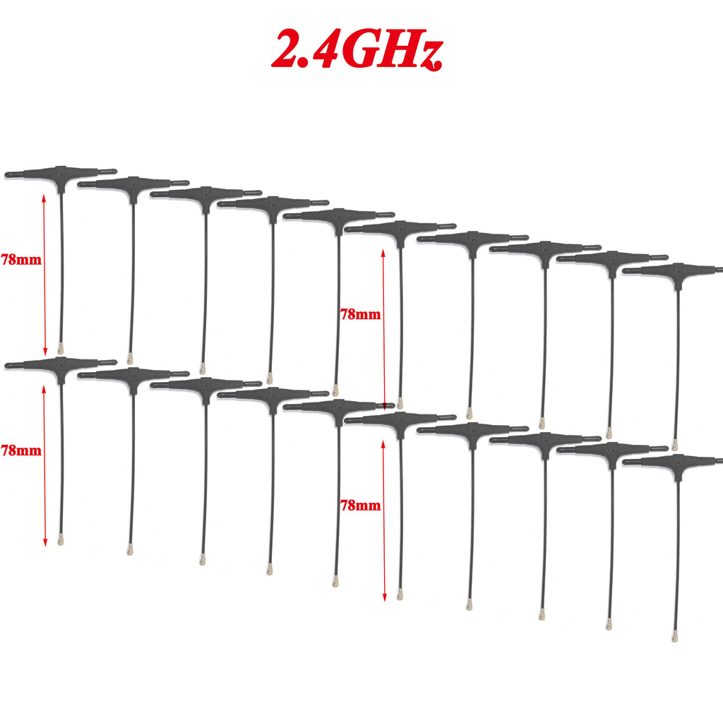 915MHz 2.4G T-type ELRS Antenna 78/120/220mm  IPEX 1 IPEX1 for FPV Drone TBS CROSSFIRE FRSKY R9mm R9MX ELRS Nano EP1 RX Receiver