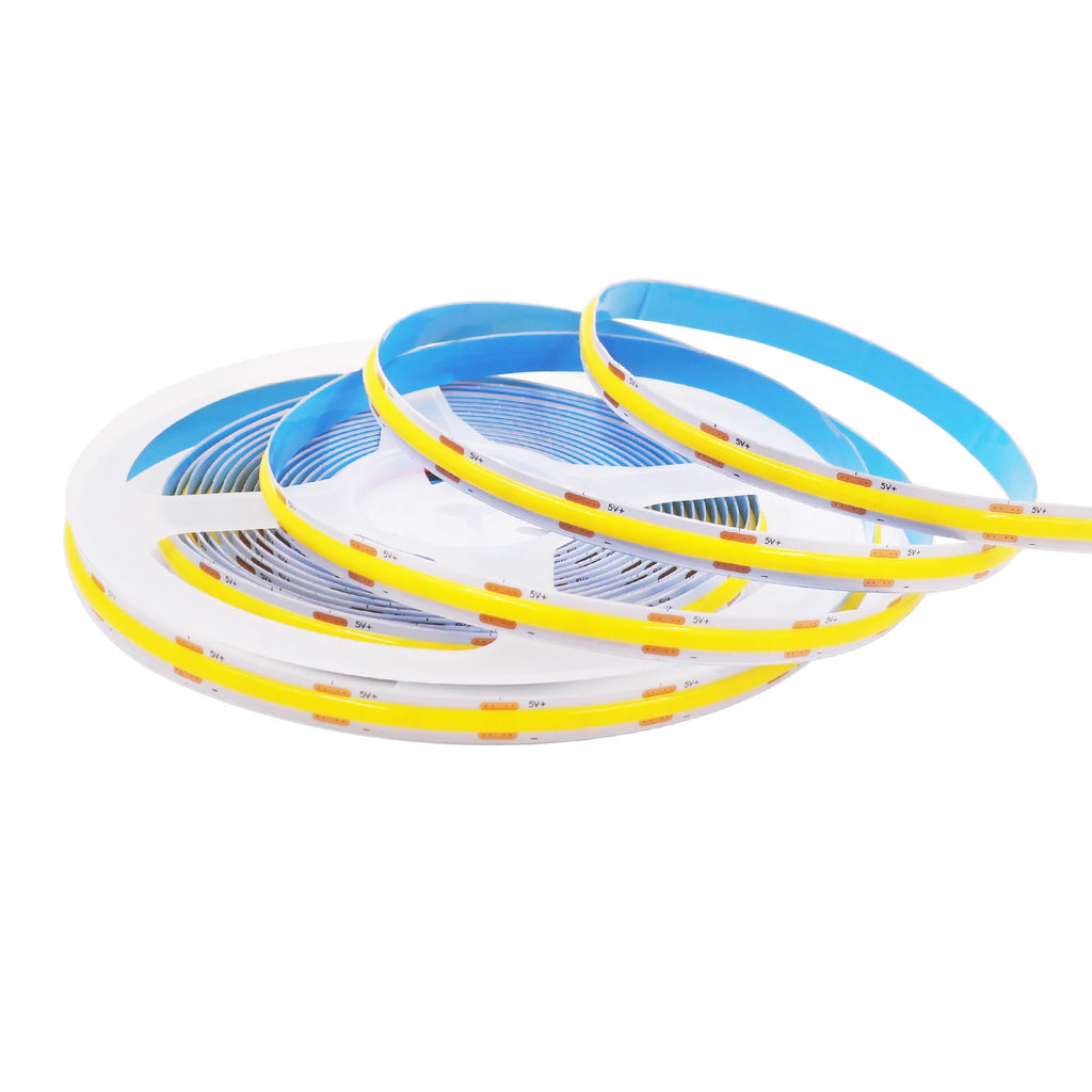 Super Bright USB DC5V COB Led Light Strip 320LED/m High Density Flexible Linear Lighting Warm/Natural/White 50cm 1m 2m 3m 4m 5m