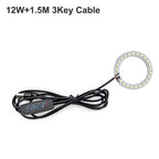 1Pcs USB Plug DC5V LED Light Source SMD5730 LED Light Beads Ring Chip with Black 1.5M Switch Cable 5W 10W 12W White /Warm Light.