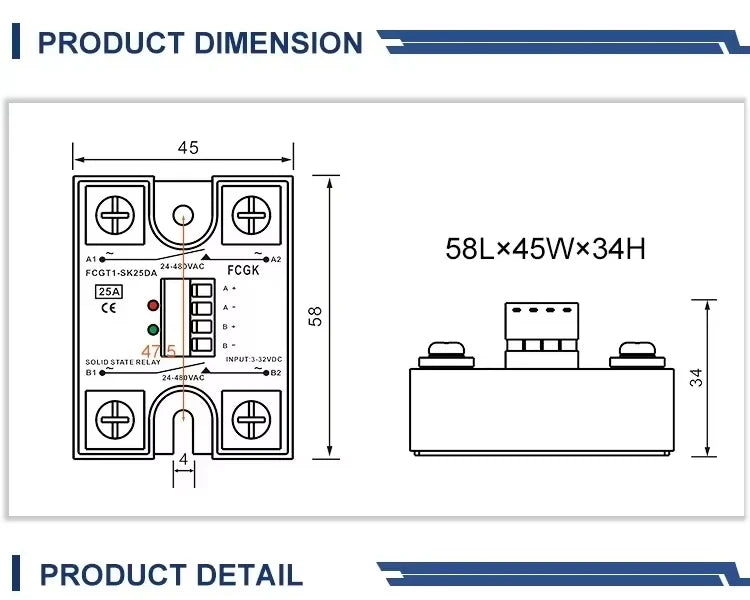 10A 25A 40A 60A 80A Dc Control Ac Dual Control Dual / Single Output Control Single Phase Solid State Relay