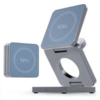 3 in 1 Qi2.2 25W Folding Wireless Charger For iPhone HUAWEI Samsung Portable Magnetic Wireless Phone Charging Station