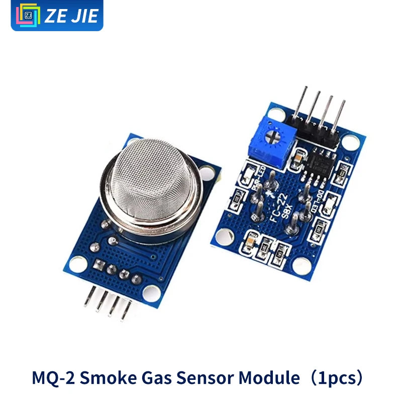 Smoke Gas Sensor Module MQ‑2/3/4/5/6/7/8/9, MQ‑135, Detect Flammable Gas, Alcohol, Carbon Monoxide