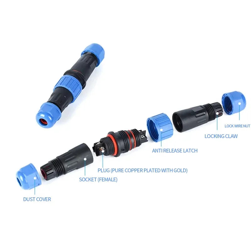 5/10/100Pcs SP16/17/20/21 Screw Wiring Connector Solderless Industrial Plug Aviation Plug Male And Female Docking Quick Wiring