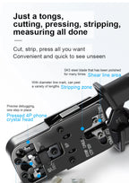 3 in 1 RJ45 Network Plier LAN Cable Crimper Pliers Cutting Three-Purpose Tool Tester 6P/8P/4P Wire Cutter Test Crimping