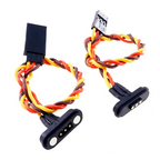 1/5 Pairs Magnetic Snap-on JR Servo Extension Cable for RC Drone Glider Airplane Models 60 CoresDIY Upgrate
