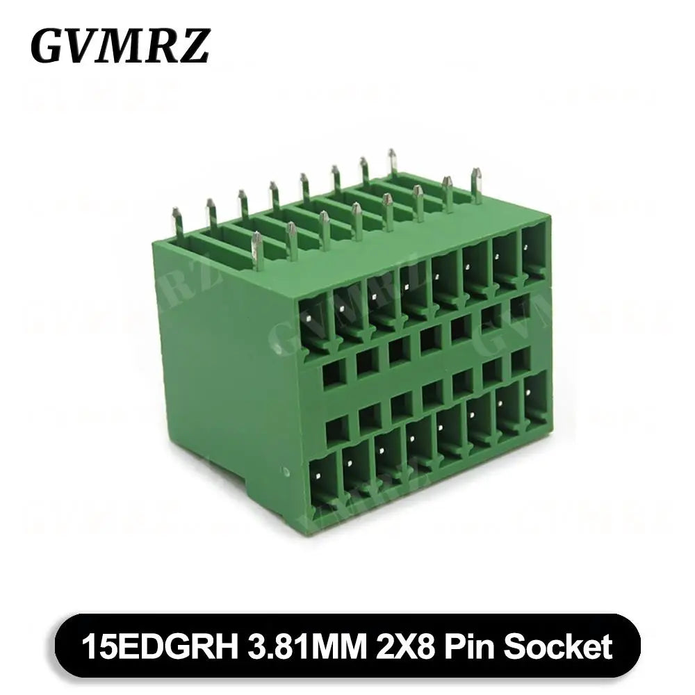 5PCS 15EDG KF15EDGRH 2x2 ~ 12PIN 3.81mm Double Layer Double row pluggable terminal block PCB welding plate Plug Pin Socket