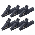6pcs Alligator Clips 55mm Battery Test Crocodile Clamp Connector For Banana Plug 4mm Multimeter Pen Cable Probes Alligator Clip