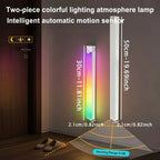 RGB Ambient Sensor Light -  Rechargeable Magnetic Wall Lamp Mood Ambient Light for Cabinet Hallway Stair