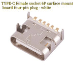 USB Connector Type C Female Charging Port Jack 2/4/6/16 Pin Type-C Socket PCB Soldering SMD SMT DIY Repair Type C Adapter