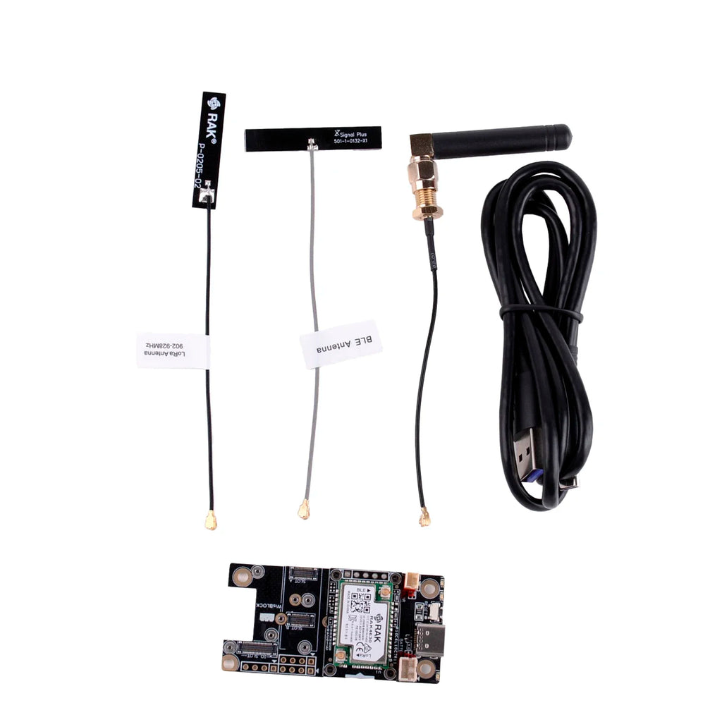 WisBlock Basic Starter Kit for Meshtastic RAK4631 LPWAN Wireless SX1262 LoRa Module with RAK19007 Base Board for DIY Enthusiasts