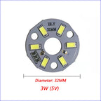 1PCS DC5V Dimming Light Switch Of 2 Meters With LED Chips 5730 SMD LED Lamp 1W 2W 3W 4W 5W 10W LED Light Beads White Warm White