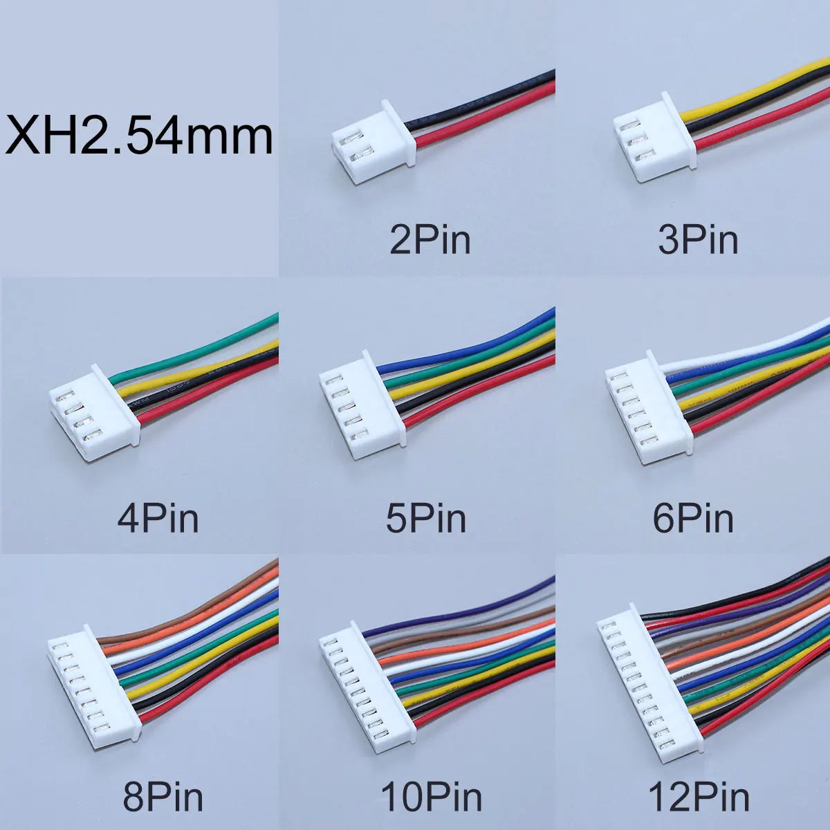 YanXi 10PCS SH1.0 1.25 ZH1.5 PH2.0 XH2.54 Connector Female Plug 2/3/4/5/6/8/9/10/12Pin With Cable Terminal Wire 10/20/30cm