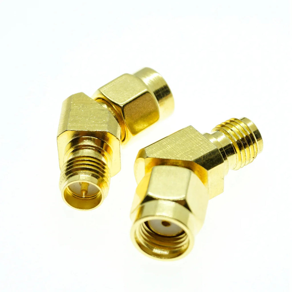 SMA Male to SMA Female RPSMA Plug Jack 45 Degrees 135 Degrees FPV Conical Adapter Brass Connector For WIFI Race Goggle Antenna
