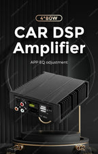 Android Radio DSP Audio Processor 4*80W Amplify Automotive Sound Modules Electronics Stereo Amplifer APP Automobiles Car Parts