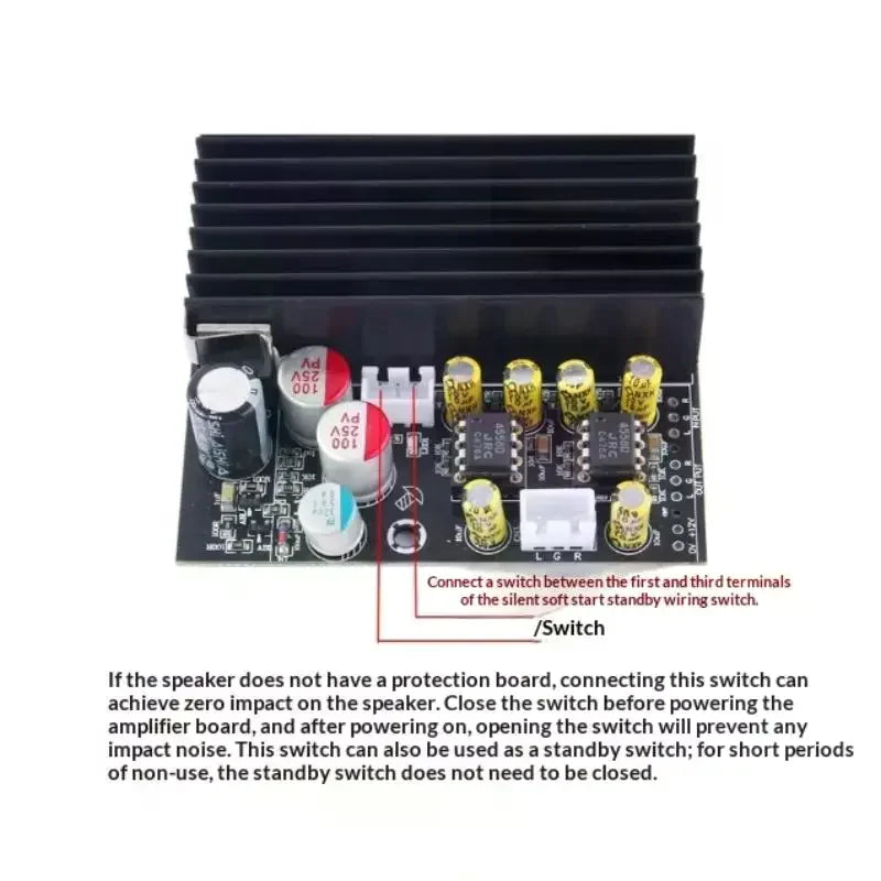 DC19-50V TPA3255 Audiophile-Grade Hi-Fi Digital Amplifier Board 600W High-Power 2.0 Dual-Channel Stereo Module