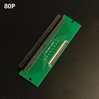 1pcs 4P-- 80P 0.5mm Pitch Connector SMT Adapter to 2.54mm 1.00 Inch Hole FPC FFC Cable Welded Board + Double Row Straight Pin