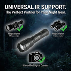 UltraFire 502IR IR 850/940nm Infrared Flashlight Night Vision Illuminator LED Torch 18650 Invisible Light for Hunting Coyote