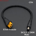ChengHaoRan 1PC 1.5 M² 30CM Ultra-soft XT60 Plug Male Female Connector to DC 5.5*2.5/5.5*2.1mm M/F Power Cable