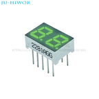 10pcs 0.28 Inch 10Pins 2281AGG 2281BGG 2 Digits Bits 7 Segment Jade Green LED Digital Display Digitron Common Anode Cathode