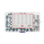 150/180/620PCS Polyester Capacitor Kit 100V 0.33NF-470NF 1nF 1.5nF 2.2nF 100nF 2A102J 2A333J 2A222J 2A392J 2A332J 2A822J