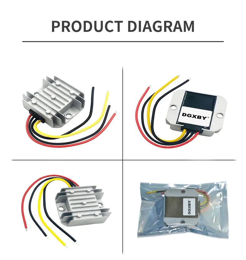 24V TO 12V 10A 15A 20A 25A 30A 35A 40A DC Power Converter 24V TO 12V Voltage Regulator for Automotive Equipment CE Certification